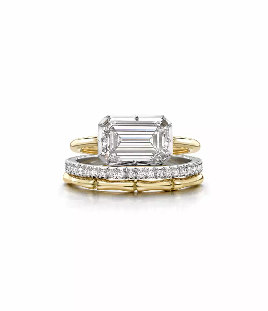 Jessica McCormack Fashion Jewellery Super Fine Eternity Band - White Gold 3 Jessica McCormack Fashion Jewellery Super Fine Eternity Band - White Gold
