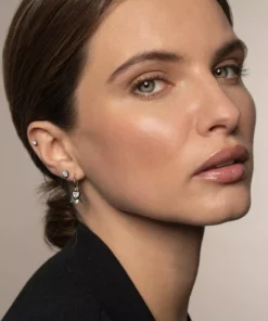 Jessica McCormack Signature Studs - Cut-Down Diamond In White Gold