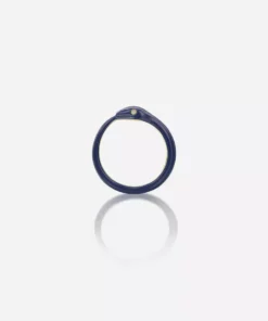 Jessica McCormack Fashion Jewellery Snake Ring - Enamel Navy