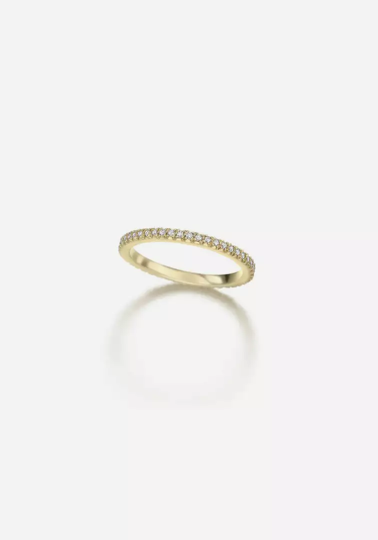 Jessica McCormack Super Fine Eternity Band - Yellow Gold Fashion Jewellery 1 Jessica McCormack Super Fine Eternity Band - Yellow Gold Fashion Jewellery