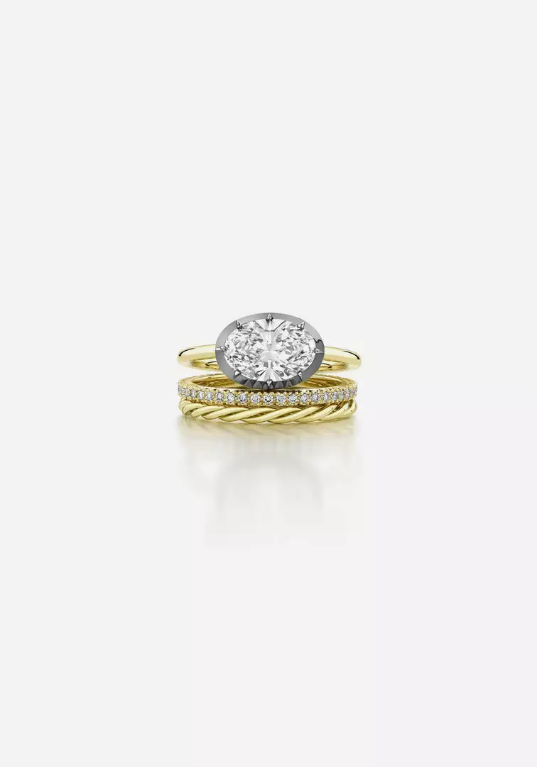 Jessica McCormack Super Fine Eternity Band - Yellow Gold Fashion Jewellery 2 Jessica McCormack Super Fine Eternity Band - Yellow Gold Fashion Jewellery