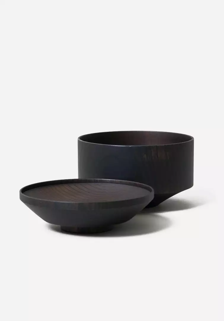 Morihata Tsumugi Wooden Bowl With Lid - Mentsuu 2 Morihata Tsumugi Wooden Bowl With Lid - Mentsuu
