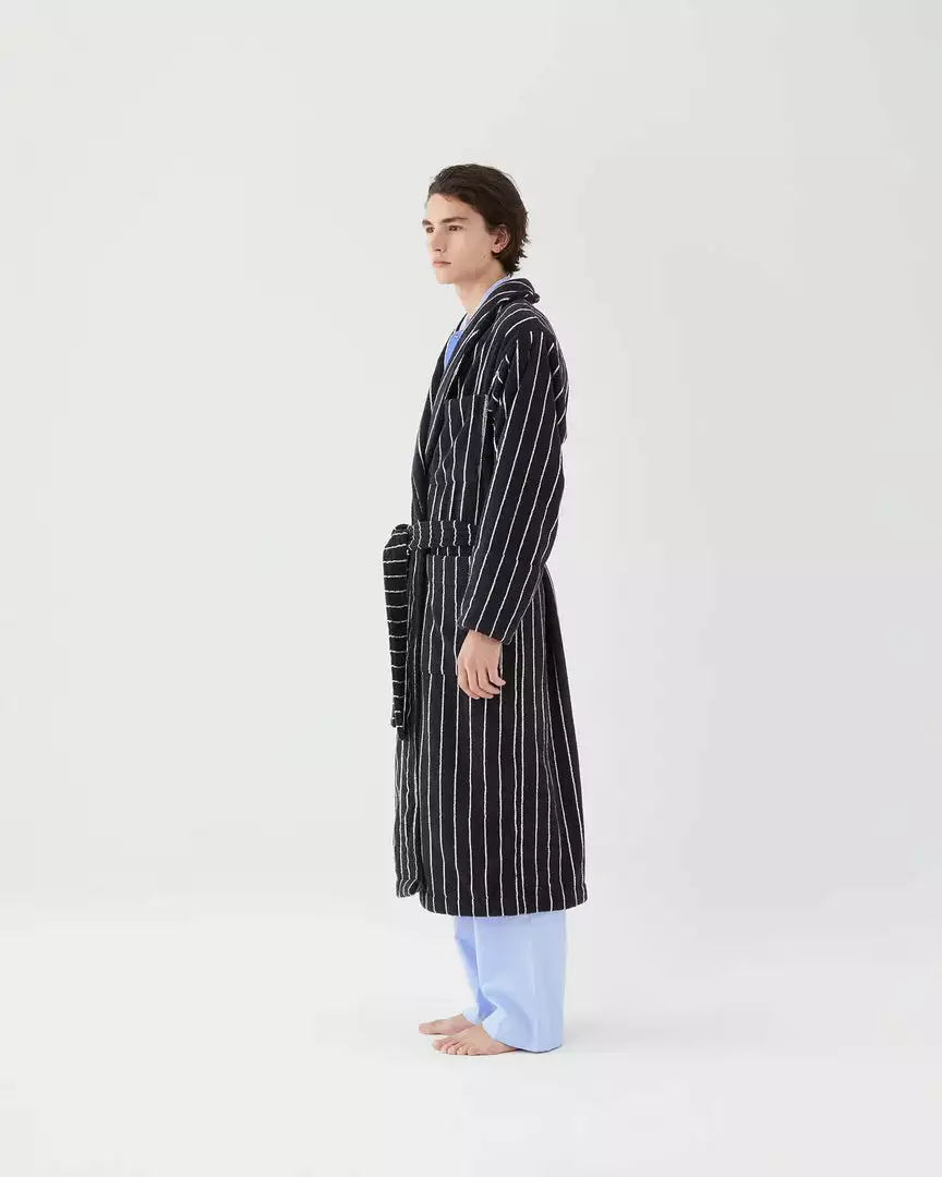 Tekla New Arrivals Classic Bathrobe - Antwerp Stripe 3 Tekla New Arrivals Classic Bathrobe - Antwerp Stripe