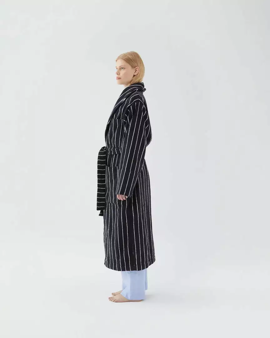 Tekla New Arrivals Classic Bathrobe - Antwerp Stripe 4 Tekla New Arrivals Classic Bathrobe - Antwerp Stripe