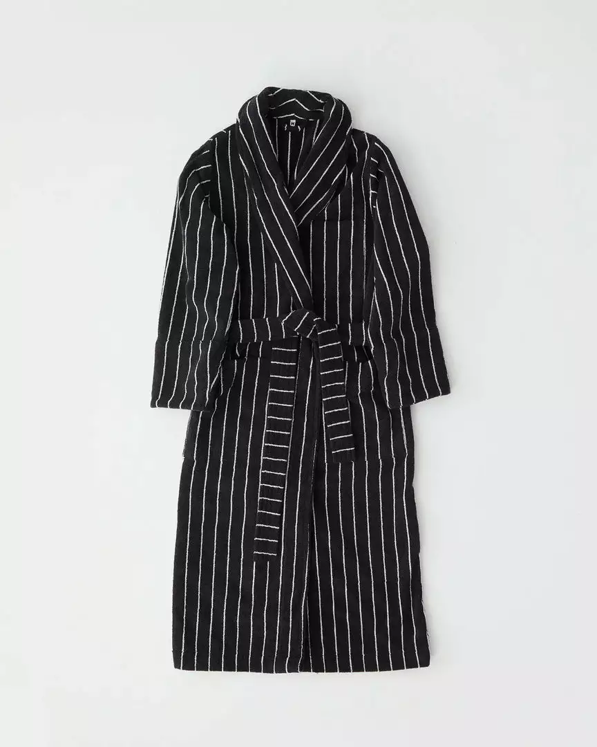 Tekla New Arrivals Classic Bathrobe - Antwerp Stripe 6 Tekla New Arrivals Classic Bathrobe - Antwerp Stripe