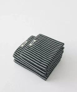 Tekla Organic Cotton Towels - Black And Mint Home Living 6 Tekla Organic Cotton Towels - Black And Mint Home Living