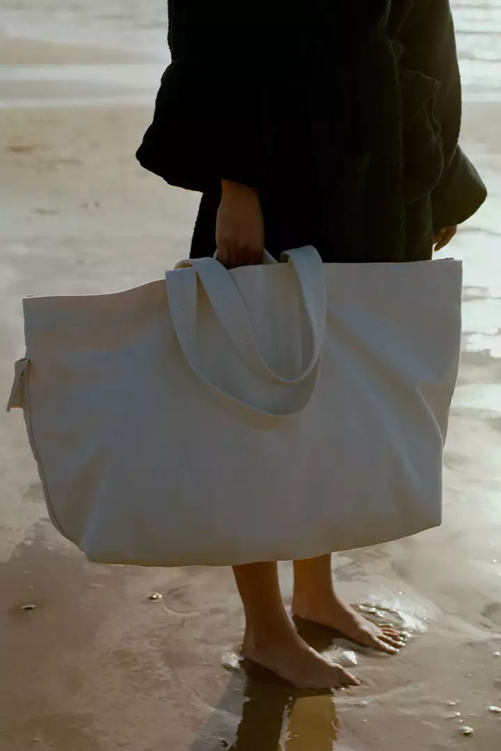 Tekla Canvas Bag In Ecru Home Living 5 Tekla Canvas Bag In Ecru Home Living