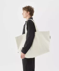 Tekla Canvas Bag In Ecru Home Living