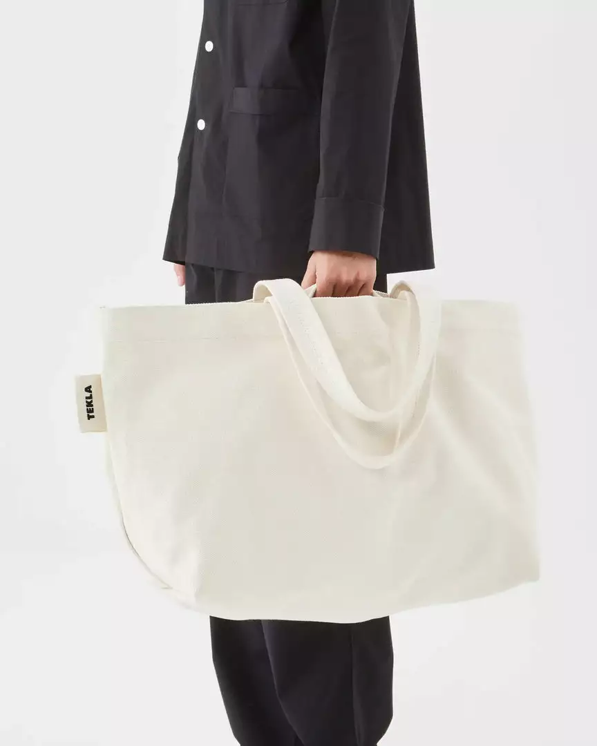 Tekla Canvas Bag In Ecru Home Living 4 Tekla Canvas Bag In Ecru Home Living