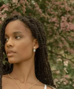 Jessica McCormack On The Rocks Earrings - Baguette Diamond And Chalcedony Drops Fashion Jewellery