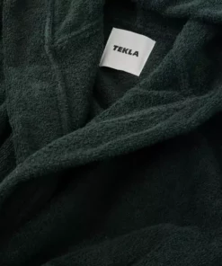 Tekla Towels & Bathroom Linen Kids Hooded Bathrobe - Forest Green