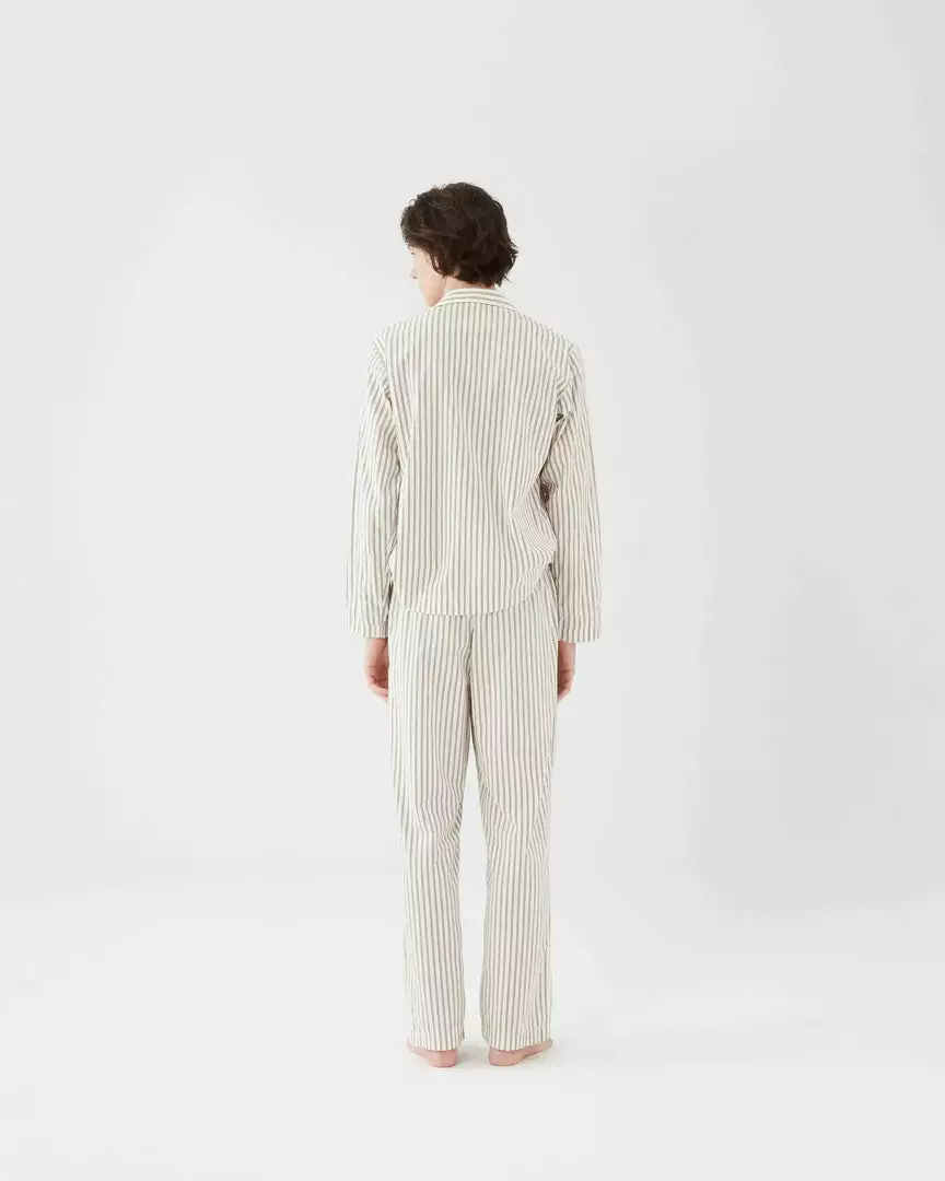 Tekla Fashion Jewellery Poplin Sleep Shirt - Hopper Stripes 2 Tekla Fashion Jewellery Poplin Sleep Shirt - Hopper Stripes