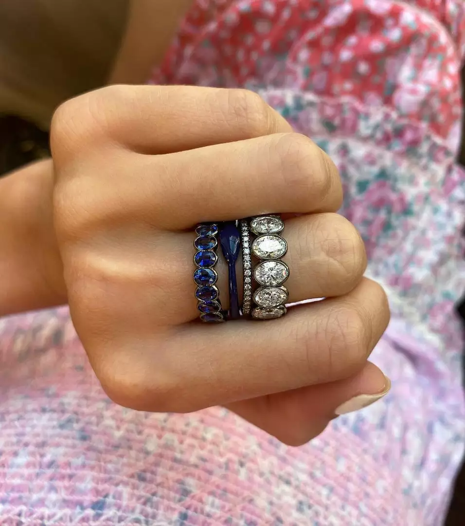 Jessica McCormack Sapphire Eternity Band - Sapphire Oval 4.95ct Fashion Jewellery 2 Jessica McCormack Sapphire Eternity Band - Sapphire Oval 4.95ct Fashion Jewellery