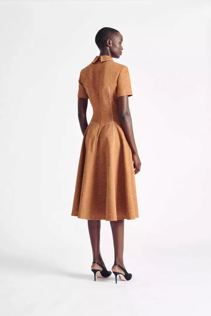 Emilia Wickstead Fashion Jewellery Jody Dress - Hazelnut 3 Emilia Wickstead Fashion Jewellery Jody Dress - Hazelnut