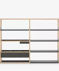 Case Furniture Lighting Lap Shelving - Double Bay Frame