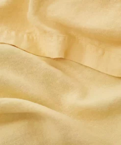 Tekla Home Living Linen Bedspread - Suede Yellow