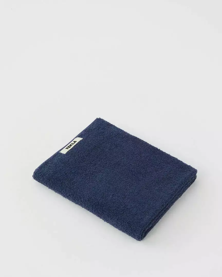 Tekla Organic Cotton Towels - Navy Home Living 1 Tekla Organic Cotton Towels - Navy Home Living
