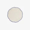 Chiarastella Cattana Nura Round Placemat - Pain/Bresse Blue Home Living