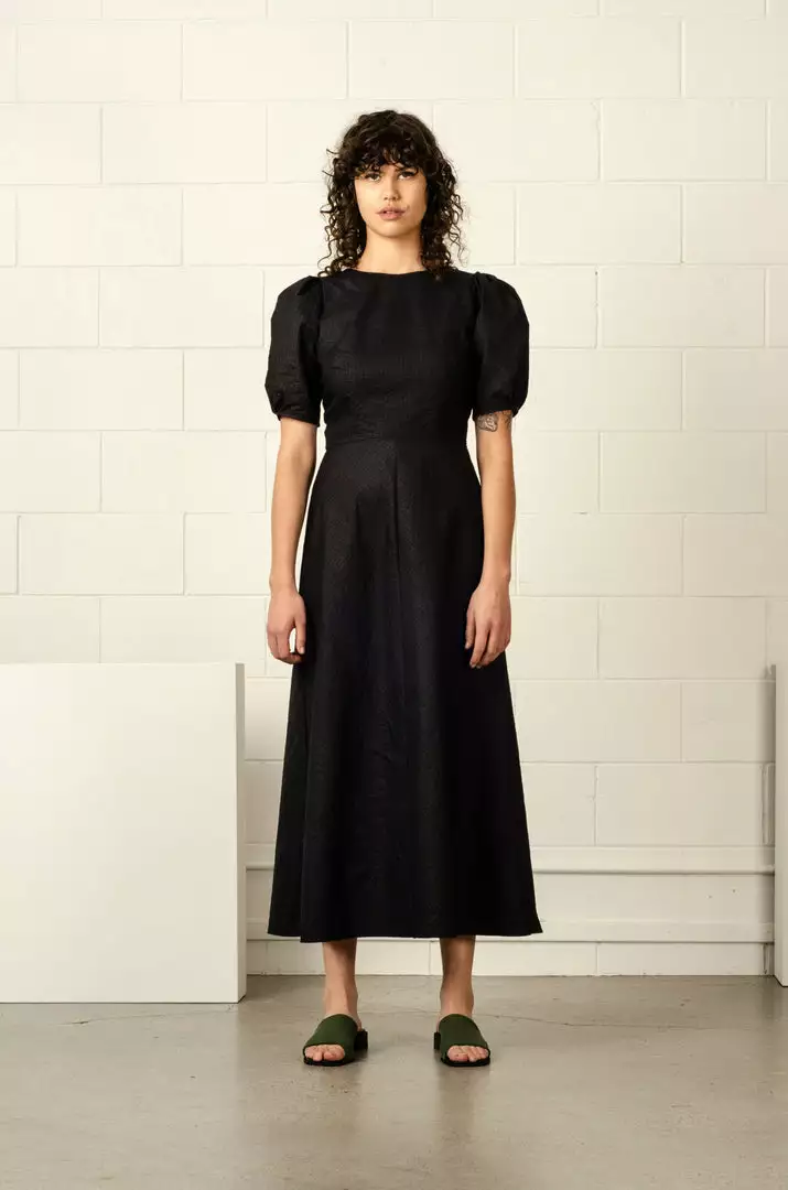 Penny Sage Fashion Jewellery Marianne Dress - Midnight Flower 1 Penny Sage Fashion Jewellery Marianne Dress - Midnight Flower