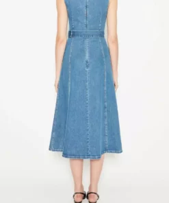 Emilia Wickstead Petra Denim Dress Fashion Jewellery