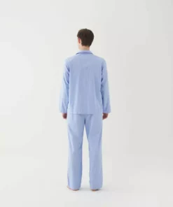 Tekla Dream Gifts For Her Poplin Sleep Shirt - Pin Stripes