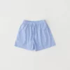 Tekla Poplin Sleep Shorts - Pin Stripes
