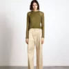 Wynn Hamlyn Silk Mesh Top Set - Khaki Fashion Jewellery