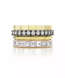 Jessica McCormack Fashion Jewellery Diamond Eternity Band - Cut-Down Small Diamond Blackened Gold 6 Jessica McCormack Fashion Jewellery Diamond Eternity Band - Cut-Down Small Diamond Blackened Gold